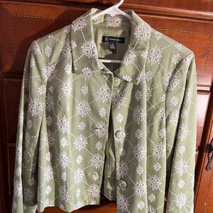 INC International Concepts Women’s Embroidered Jacket Blazer